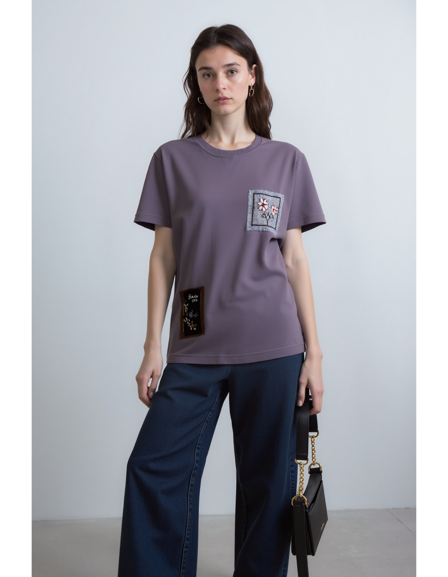 Camila Embroidered Patch OverSized T-Shirt
