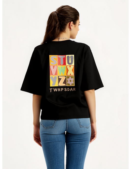 Alphabet Pop Oversized Tee