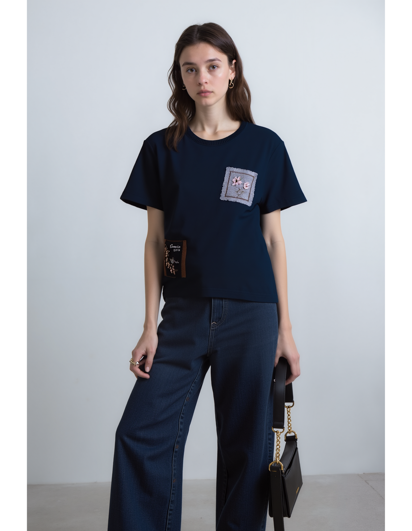 Camila Embroidered Patch OverSized T-Shirt