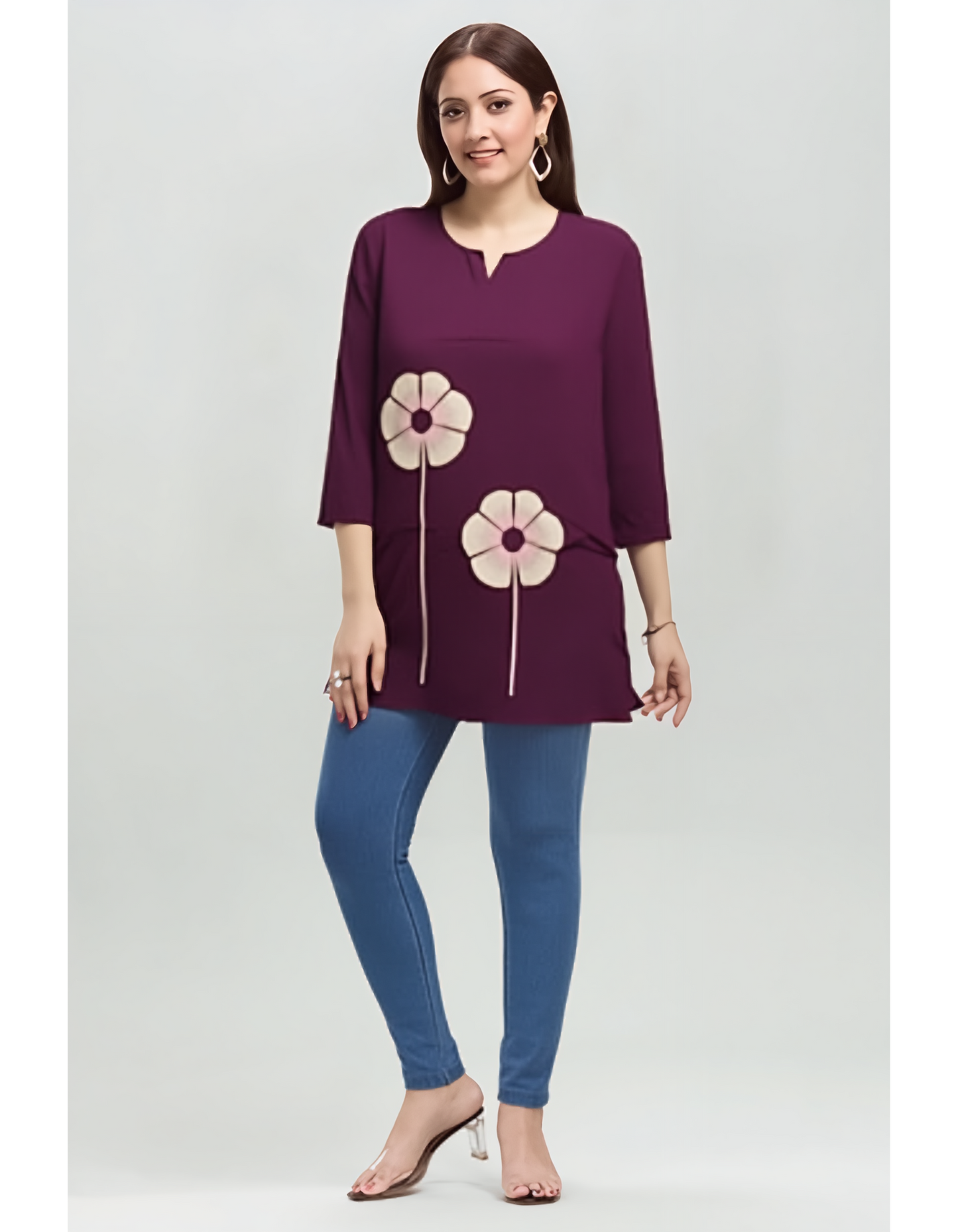 Floral Bloom Tunic Top