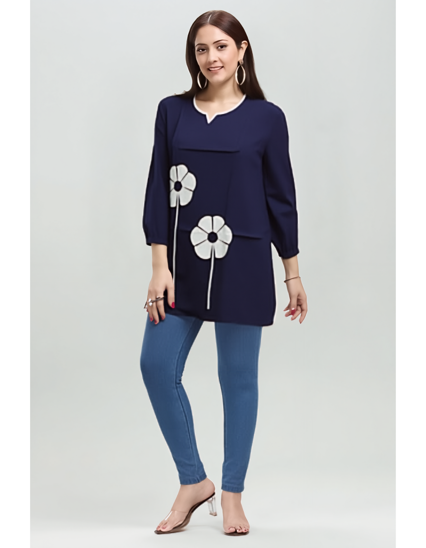 Floral Bloom Tunic Top