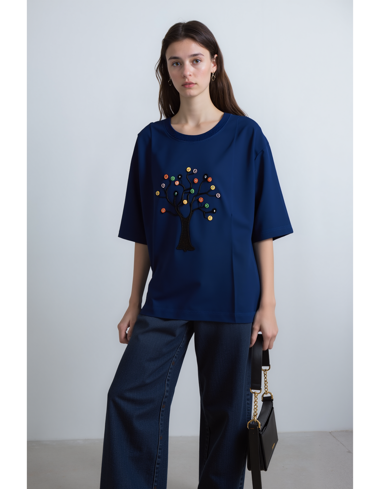 Patchy Tree Pop OverSized T-shirt