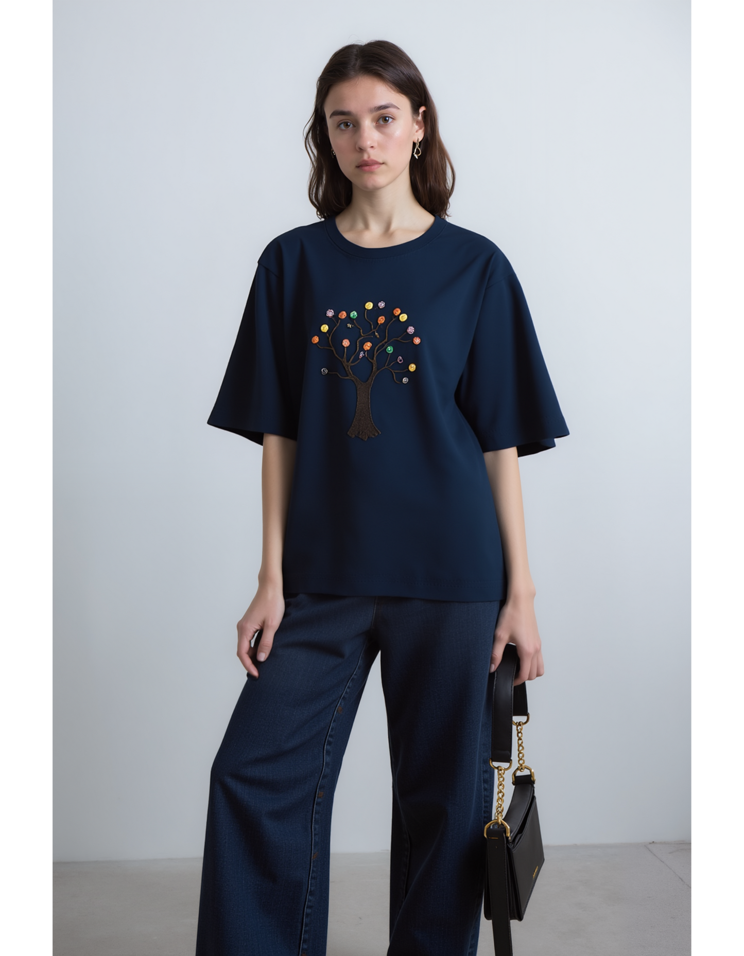 Patchy Tree Pop OverSized T-shirt
