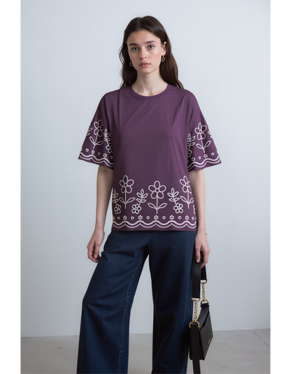 Floral Whisper OverSized T-shirt