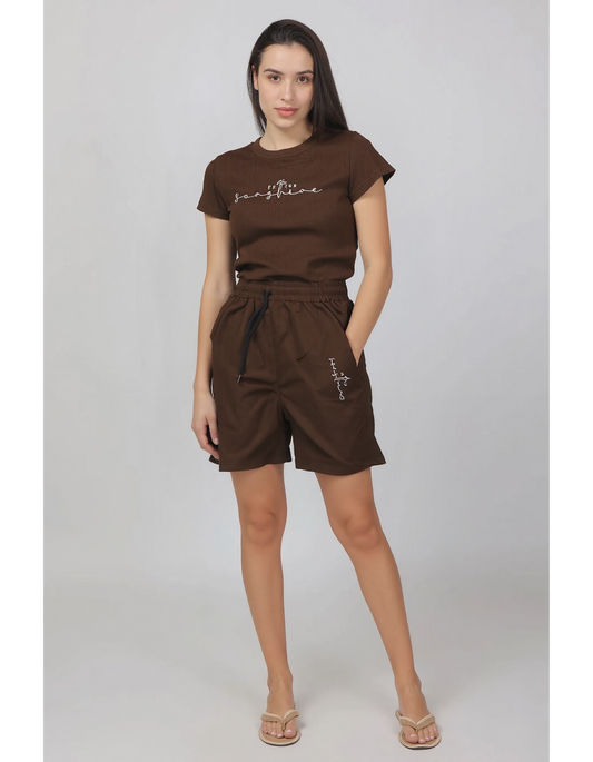 Ribbed Short Co-ord Set