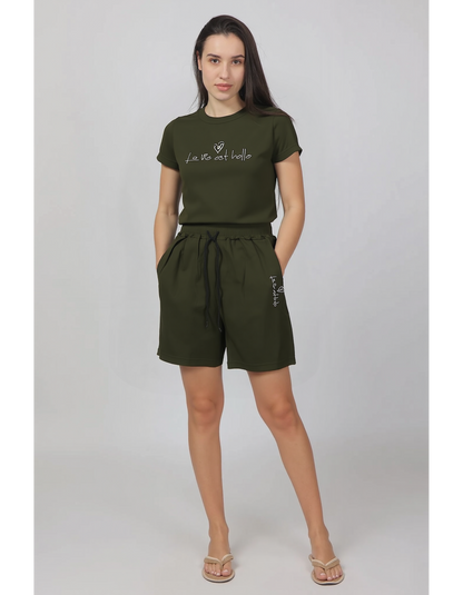 Ribbed Short Co-ord Set