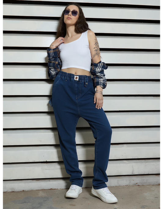 UrbanEase Mom Fit Jogger Jeans