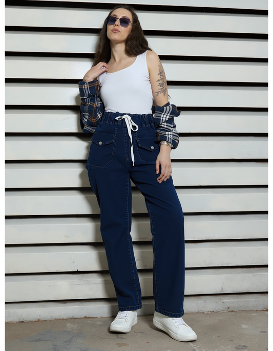 UrbanEase Mom Fit Jogger Jeans