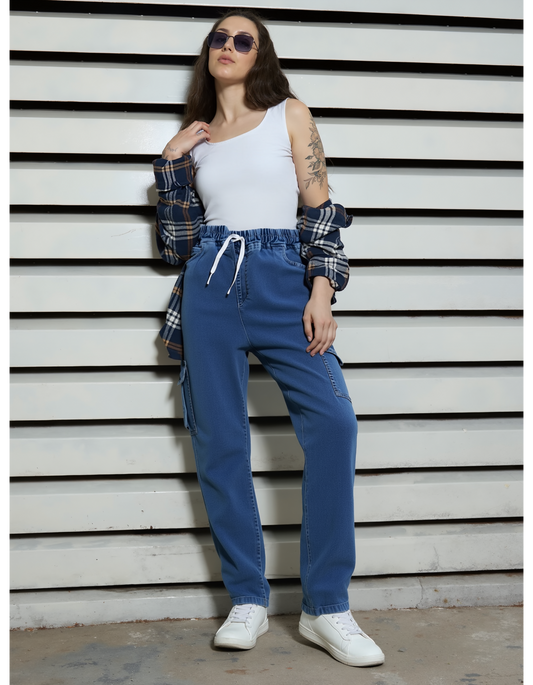 UrbanEase Mom Fit Jogger Jeans