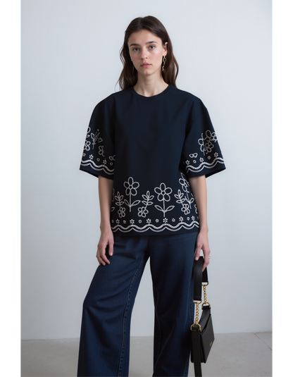 Floral Whisper OverSized T-shirt