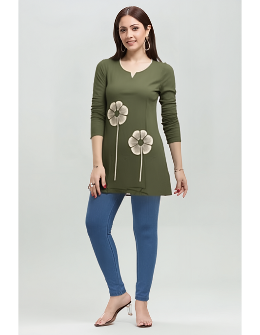 Floral Bloom Tunic Top