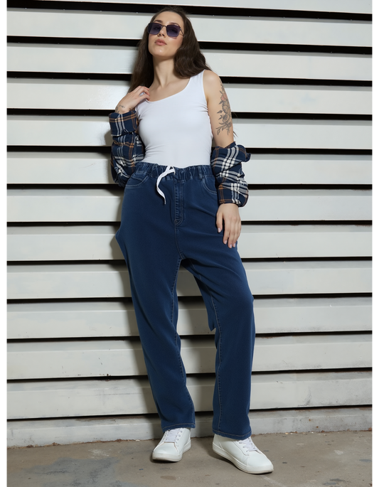 UrbanEase Mom Fit Jogger Jeans