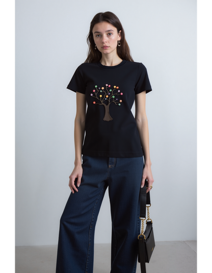 Patchy Tree Pop OverSized T-shirt